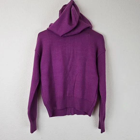 Disney Eeyore Zip Hoodie BoxLunch Exclusive Purple Embroidered Size S - Picture 4 of 11